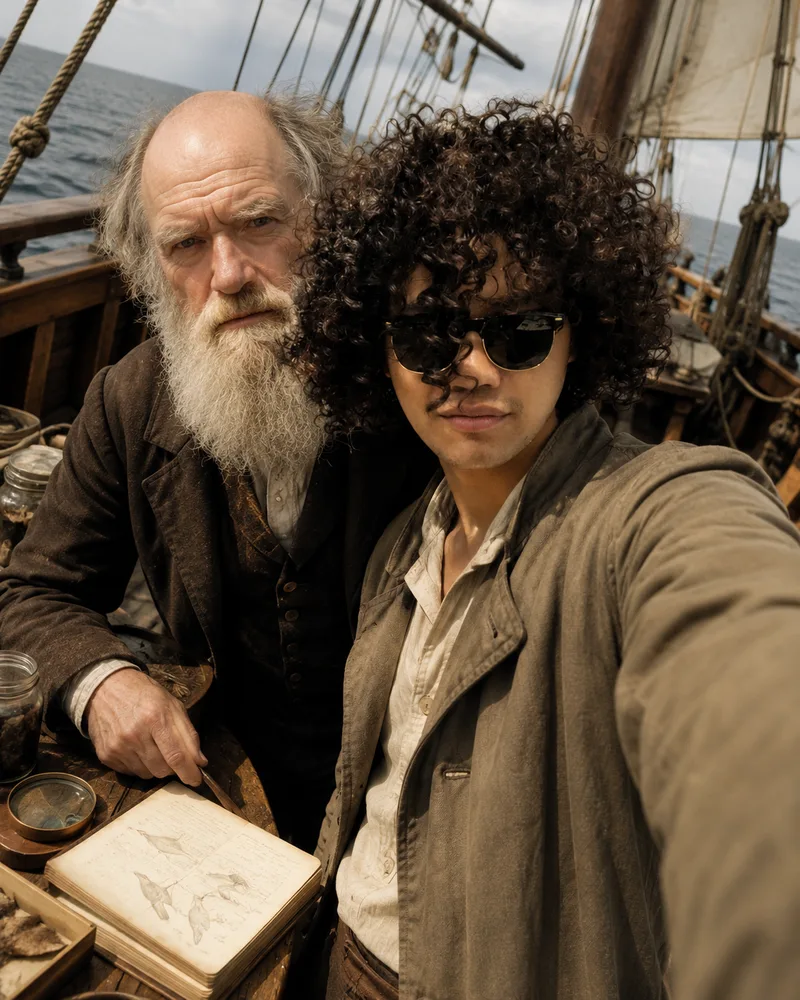 Darwin on the HMS Beagle